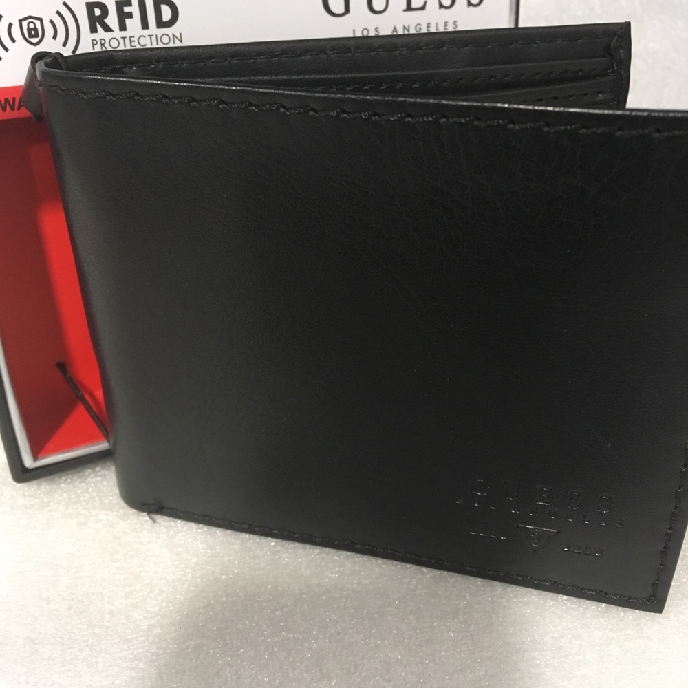 Guess Billfold RFID Mens Leather Wallet With Valet - Picture 4 of 8